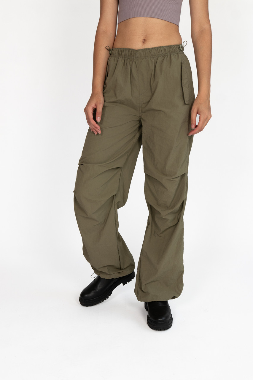 JWZUY Women High Waisted Cargo Pants Wide Leg Straight Casual Pants 6  Pockets Combat Military Trousers Army Green L - Walmart.com